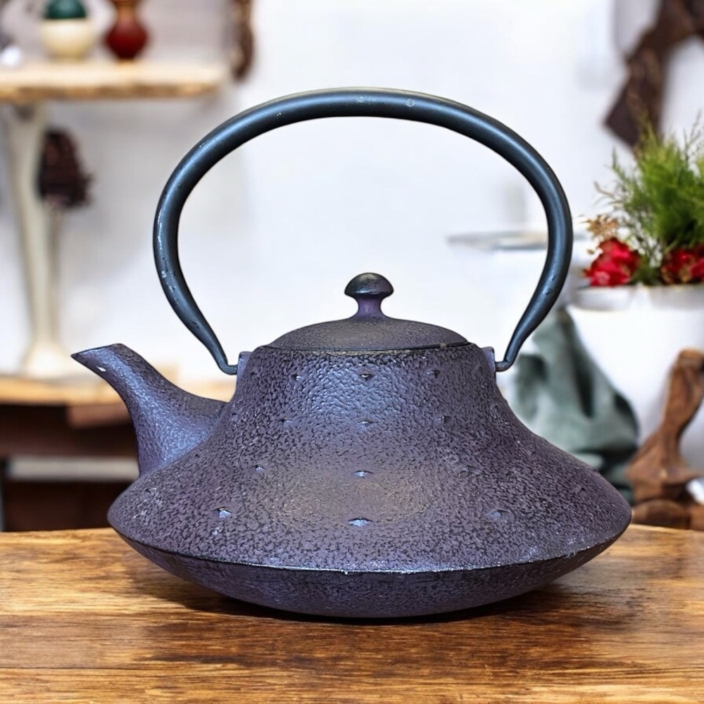Nambu Tekki teapot / Tetsubin a traditional Japanese cast iron teapot / kettle.